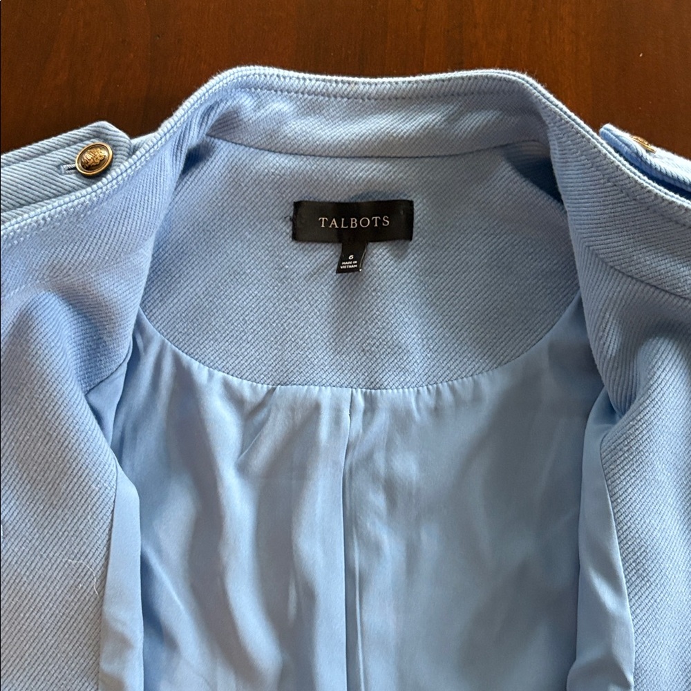Talbot’s Light Blue Buttoned Blazer - image 3